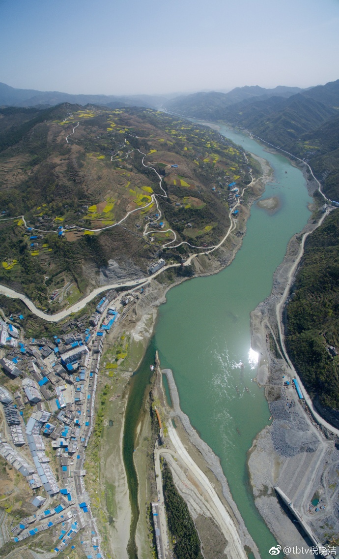 湖北十堰郧西夹河航拍,十堰市郧西县夹河镇航拍