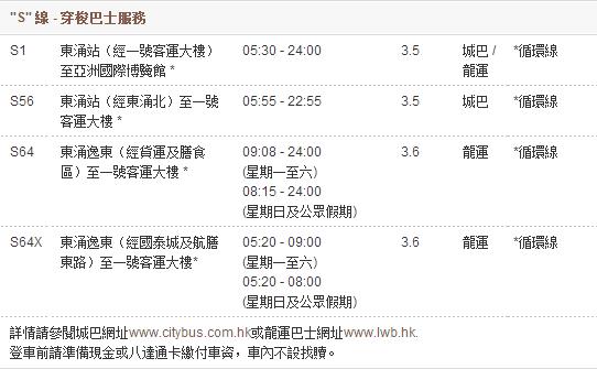 香港机场a12巴士时间表,香港机场夜间巴士路线