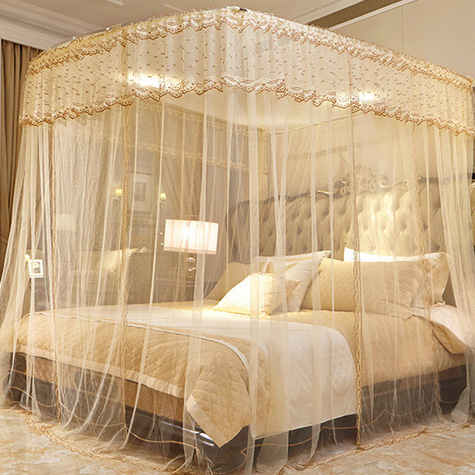 姐姐给家里选用的蚊帐款式，让卧室瞬间变得个性时尚