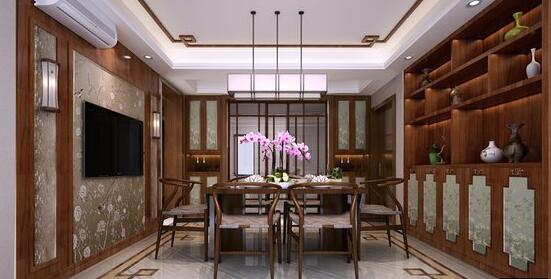 优美140平美式三居设计效果图,140平四室二厅中式装修设计