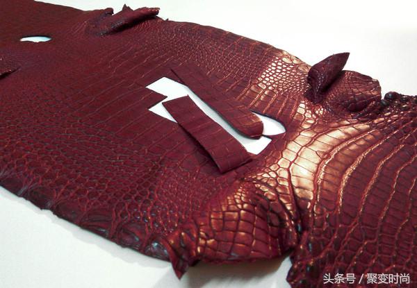 真正的鳄鱼皮表带,暗扣式鳄鱼皮表带