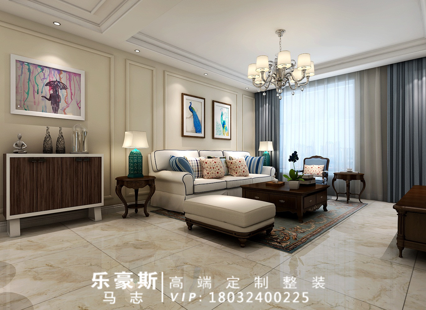 瑞府90平方简约式装修,石家庄瑞府三室装修