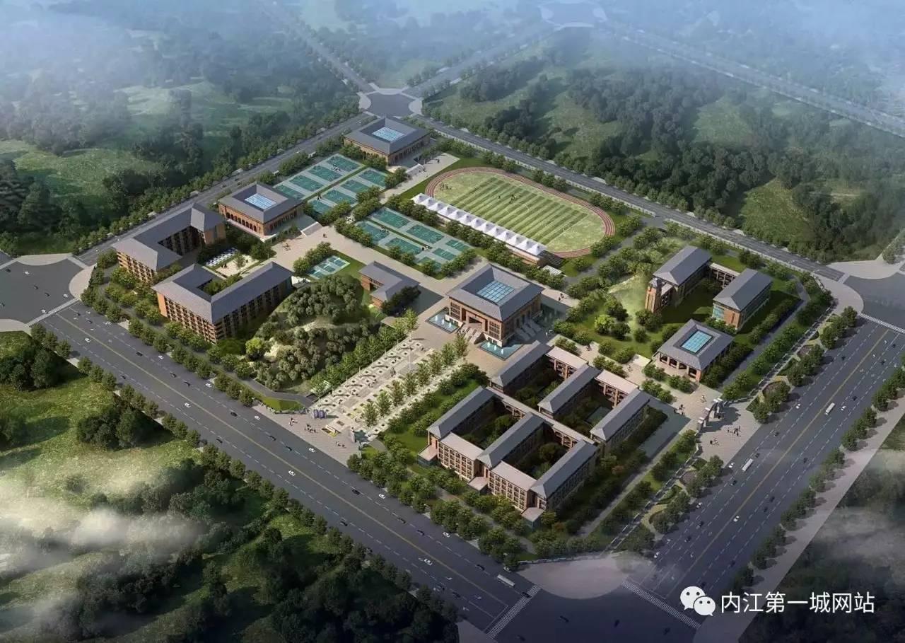 内江师院全景图,内江师院效果图