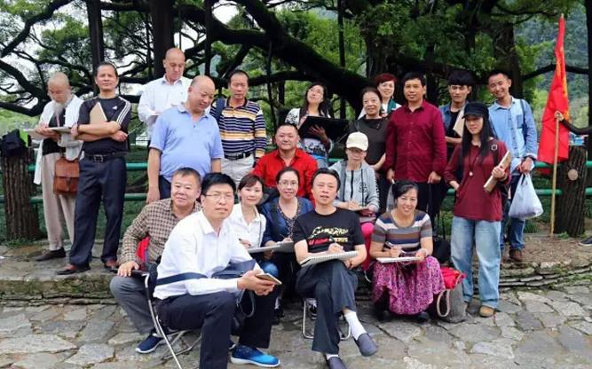 曾刚彩墨山水画技法60分钟视频,曾刚彩墨山水构图示范