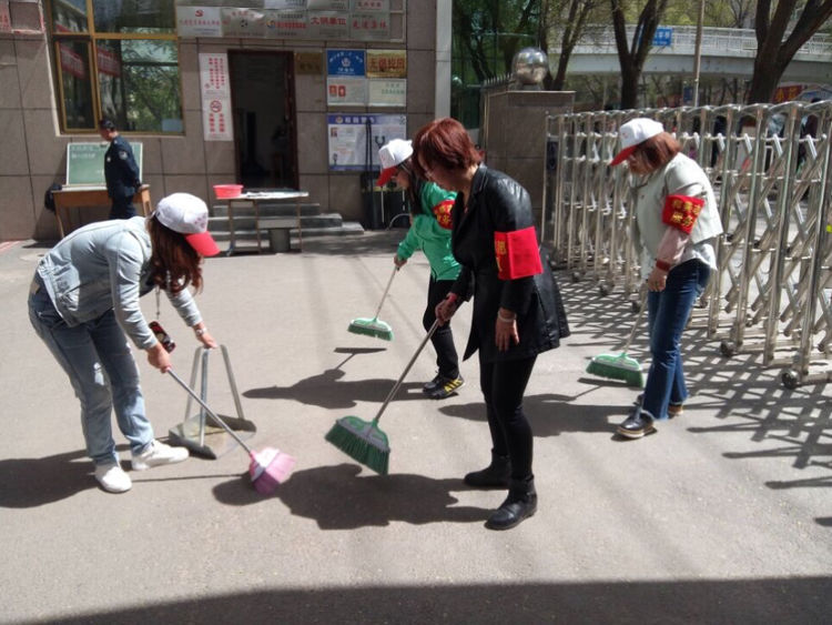 西宁十里铺小学践行*党**员先进性清洁校园做楷模