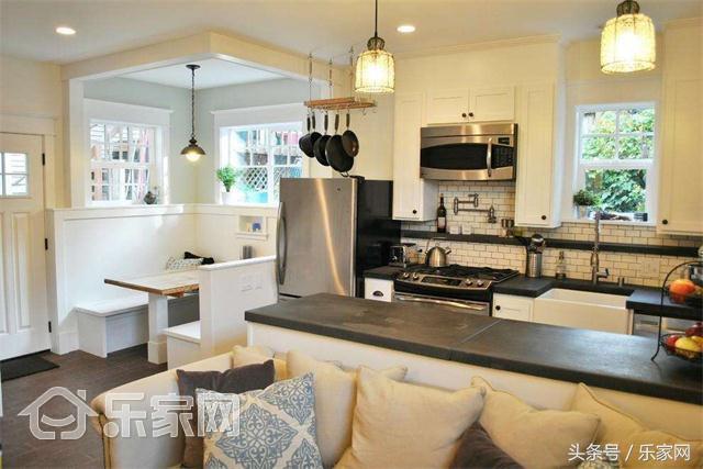 小户型客厅餐厅一体隔断加卡座,小户型卡座餐厅效果图