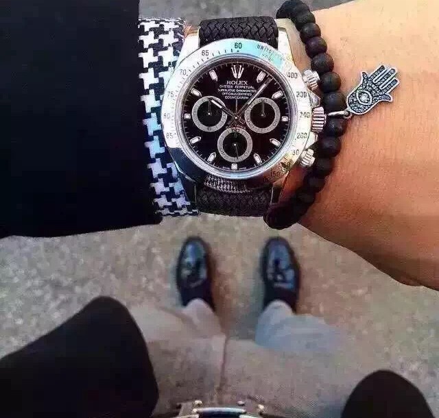 劳力士宇宙计型迪通拿黑钢迪,劳力士宇宙计型迪通拿真假对比