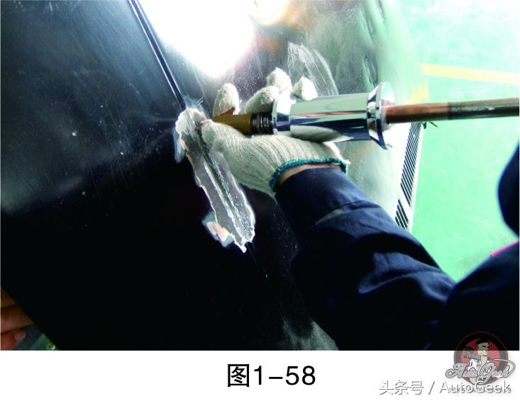 汽车发动机盖钣金凹陷修复,汽车引擎盖钣金修复视频教程