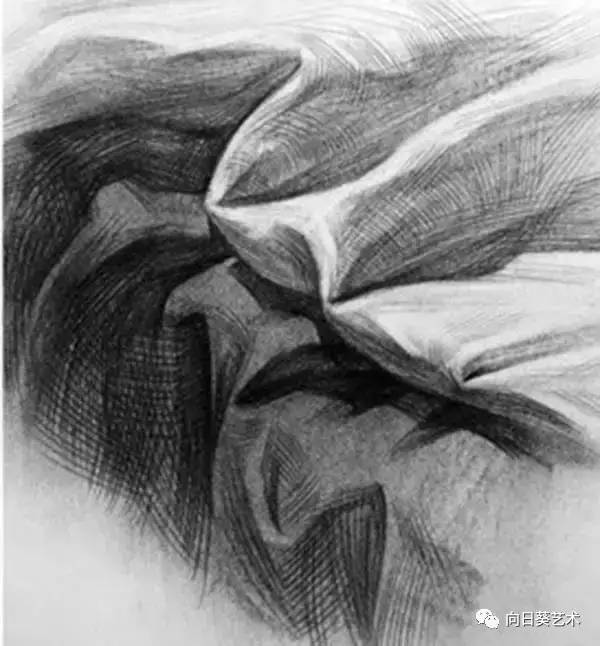 素描几何体加衬布组合教学,素描衬布与物体之间的关系