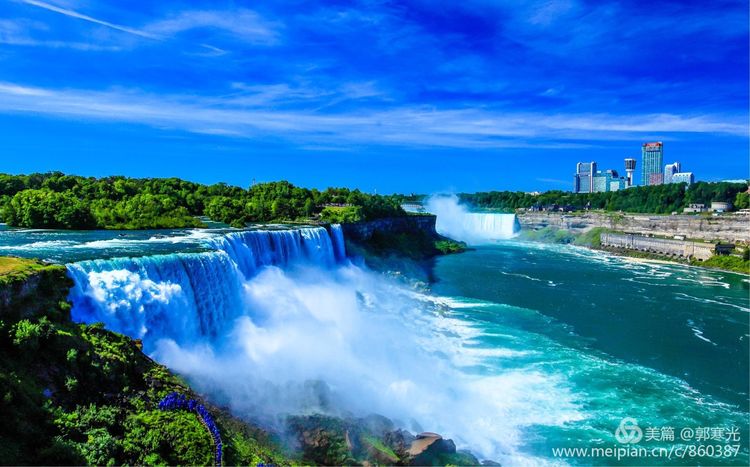 尼亚加拉大瀑布观景台,游美国尼亚加拉大瀑布