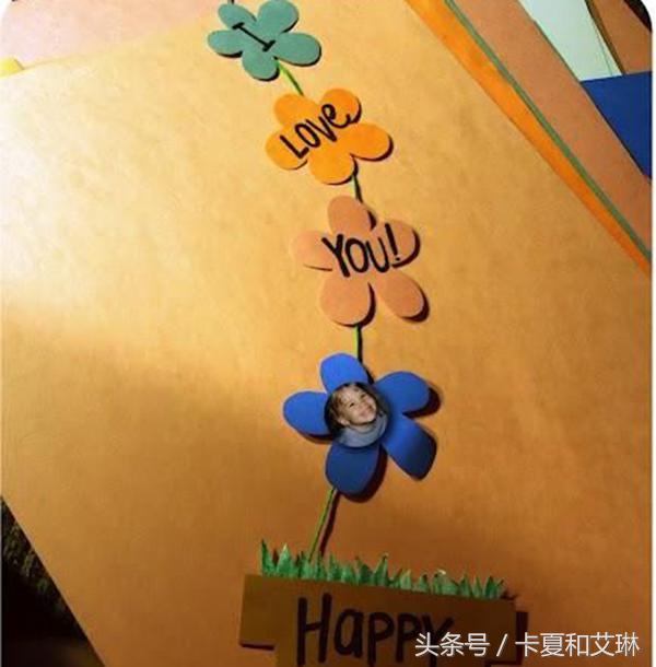 母亲节用小卡纸做贺卡手工制作,母亲节卡片手工制作小花朵