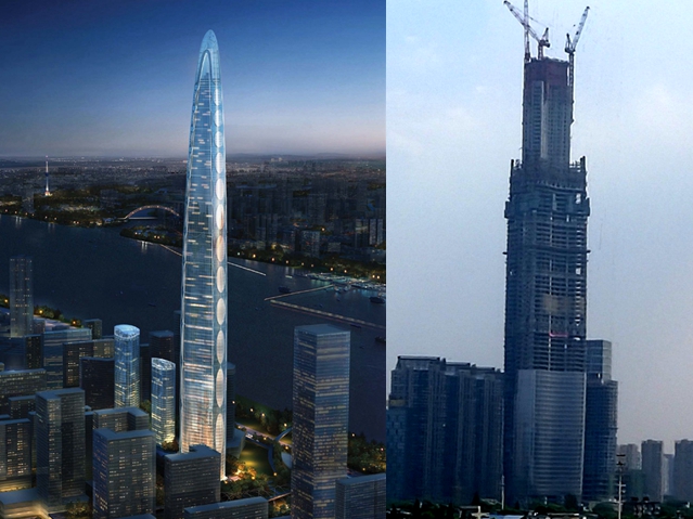 全部300米摩天楼城市排行,中国的十大摩天楼