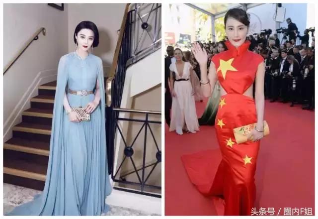 穿*旗国**,扮鸡精,没有范冰冰镇场的戛纳红毯今年来了多少妖魔鬼怪