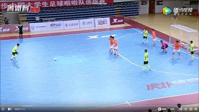 中国五人制足球大学生南区赛,校园足球5人制足球进攻跑位