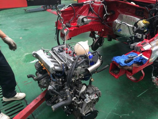 收台车翻新视频,收二手车回来自己开