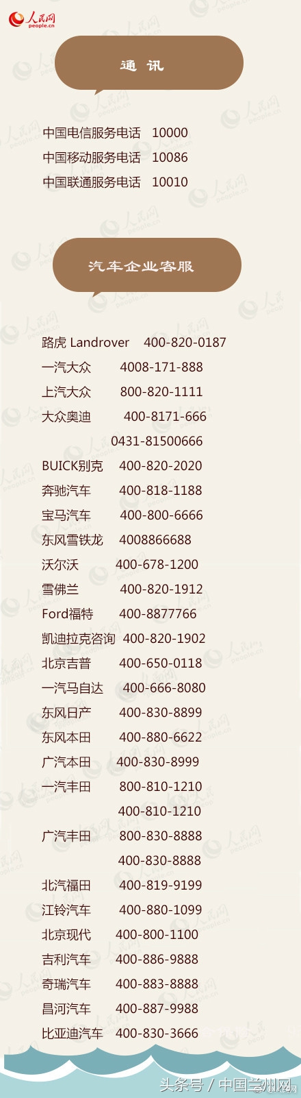 实用电话号码大全收藏下来以备不时之需！