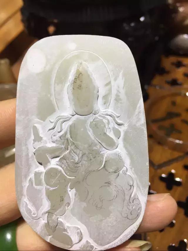 玉雕设计手稿图地藏 (苏州玉雕作品文殊菩萨)