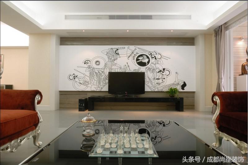 成都尚座装饰——这样的电视墙背景绝对超前卫