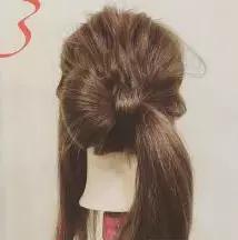 麻花辫公主盘发图片,小蝴蝶结发型盘发