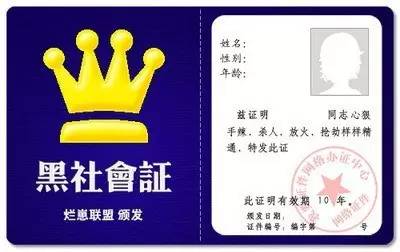 “*狼色**证”“流氓证”“黑社会证”……对不良游戏说不！