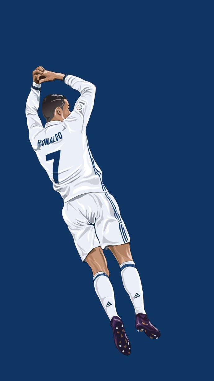 梅西c罗内马尔背影壁纸,梅西和c罗的插画图