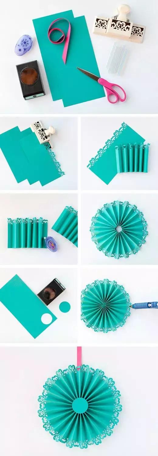 立体折纸蝴蝶结简单幼儿园,幼儿折纸手工教程五角星