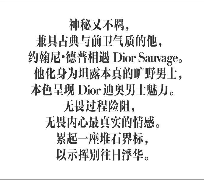 和约翰尼·德普对视,dior旷野约翰尼德普