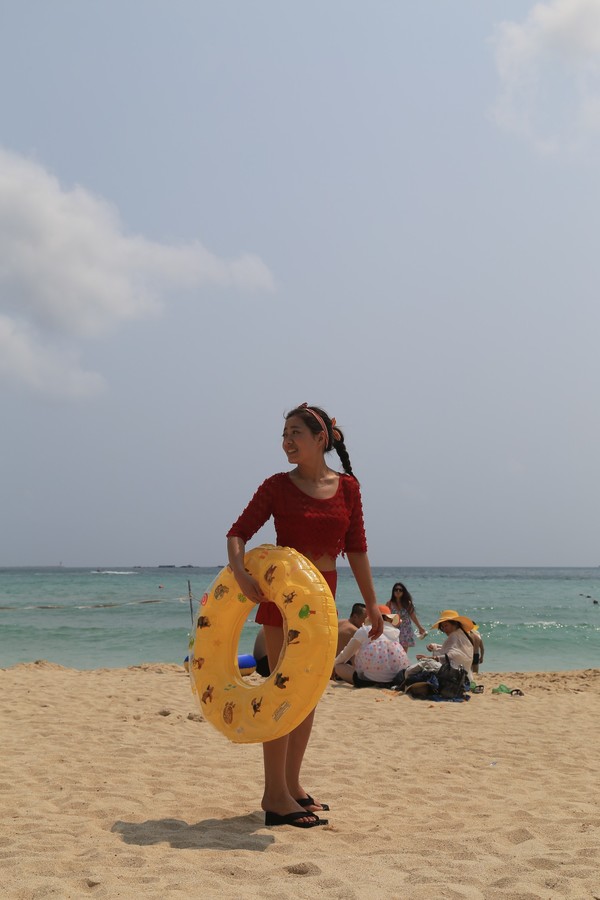 在三亚总有一片海属于一个人,在三亚椰梦长廊海边