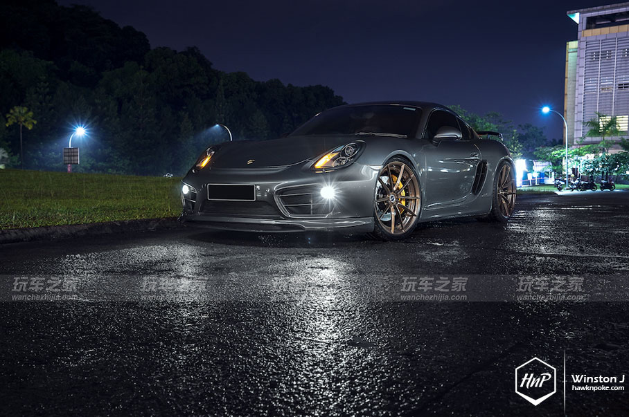 保时捷cayman改装gt4街拍 (保时捷cayman改装22寸轮毂)