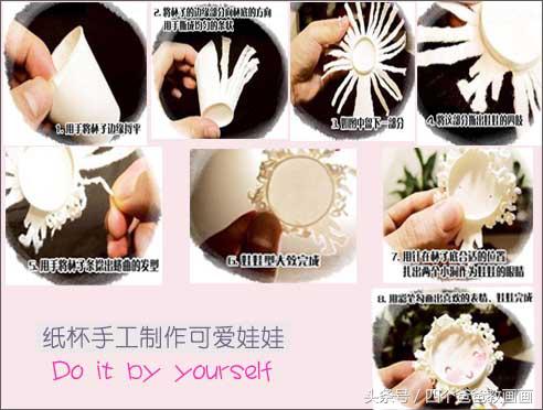 用4个纸杯做手工,爸爸生日礼物用纸杯做
