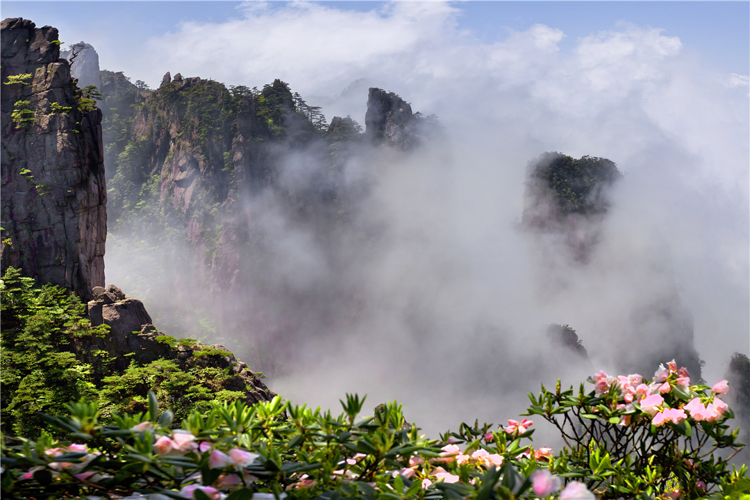 雨天的黄山朦胧美,大雨天的黄山