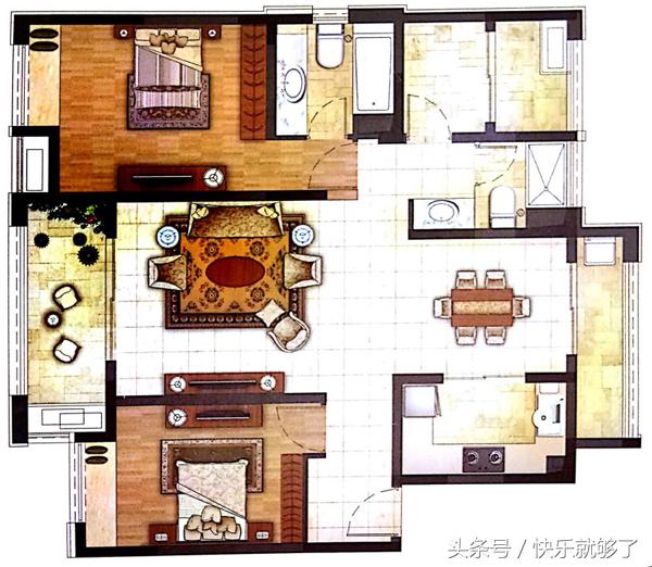 中环国际三期顶楼复式户型图,中环国际公寓三期156平