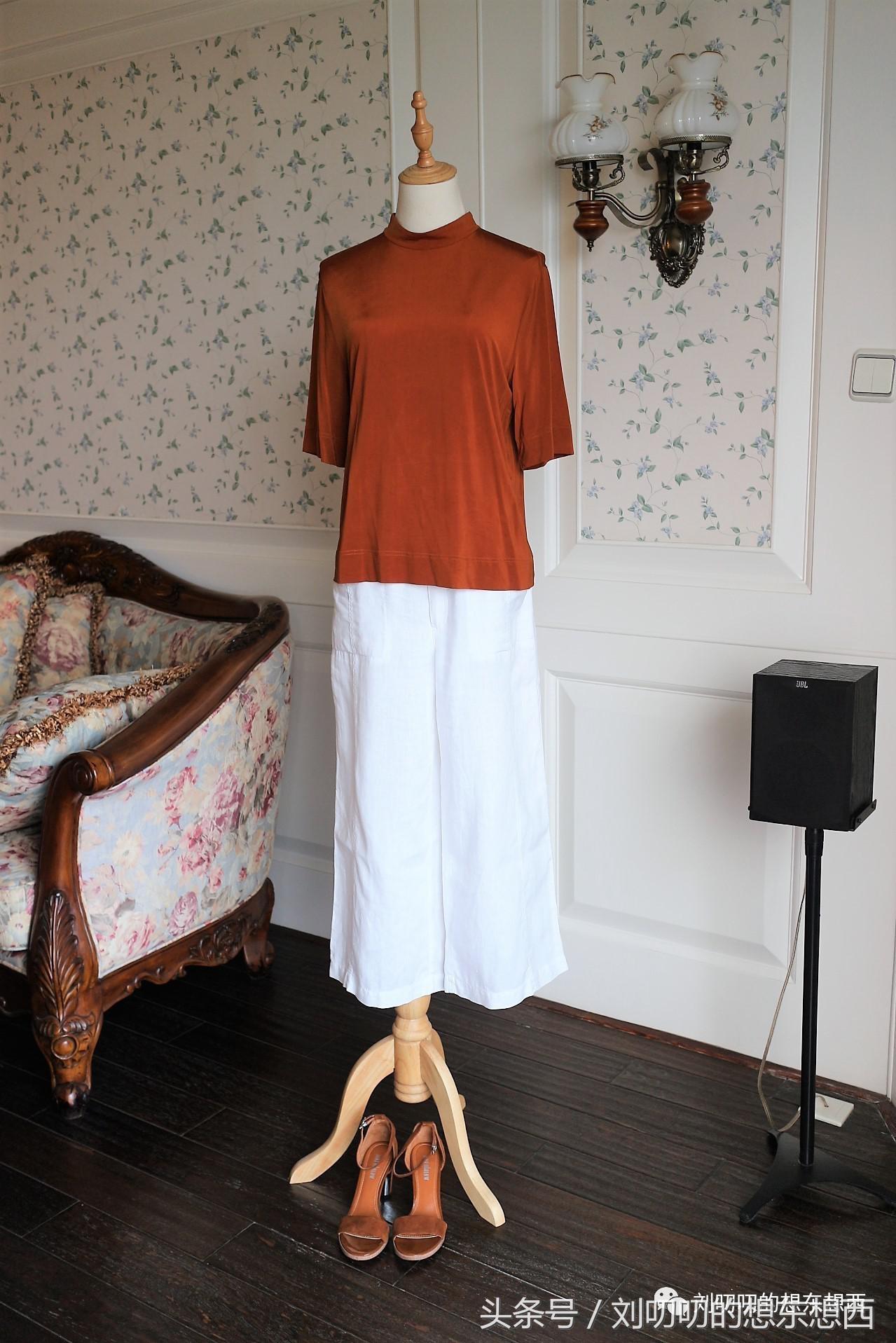 重磅棉T恤潮款,小众纯色t恤韩版