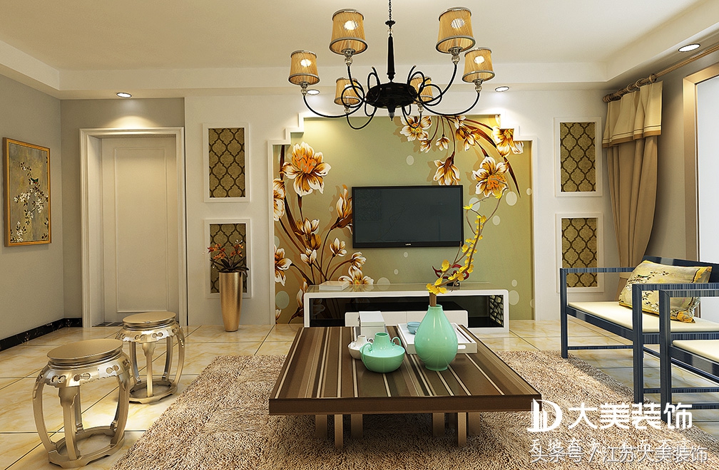 徐州中国铁建原香漫谷,徐州原香漫谷97平米装修