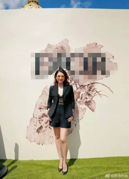 章子怡巴黎时装周白色休闲,章子怡米兰时装周白色裤裙