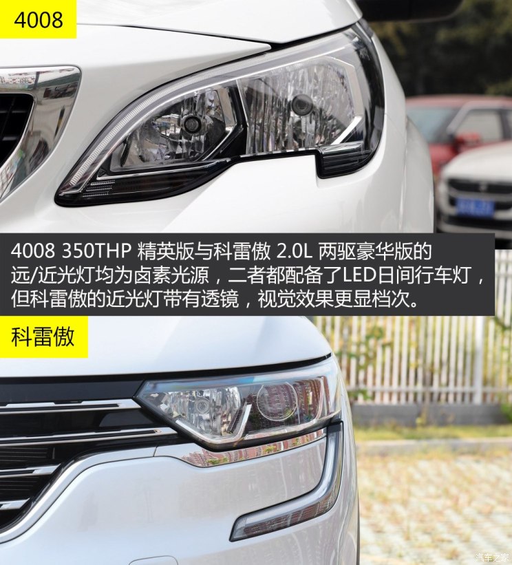 标致408和雷诺科雷傲哪个好,科雷傲对比4008