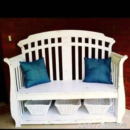 旧婴儿床的12个创意改造,旧婴儿床改成收纳架