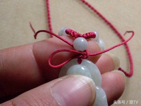 翡翠绑绳教程全部,单线绑翡翠方法