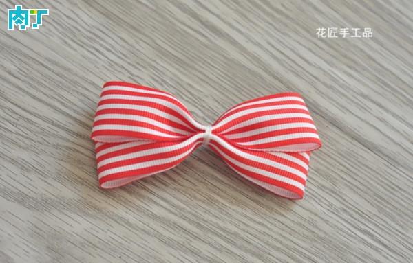 蝴蝶结发圈做法视频,蝴蝶结发圈制作教程简单