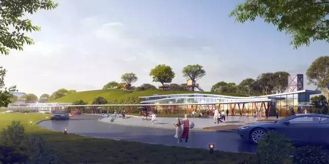 中山儿童公园全景,儿童乐园树屋详图