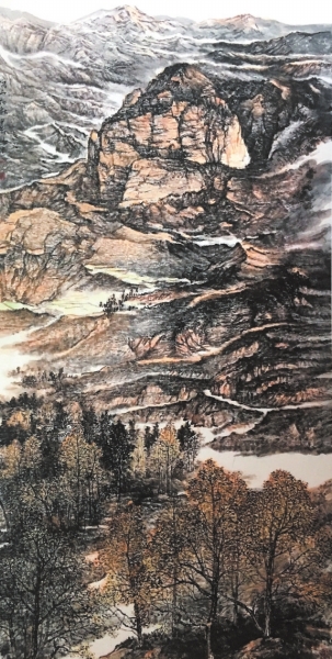 张兴中国画一平尺,张兴全国画