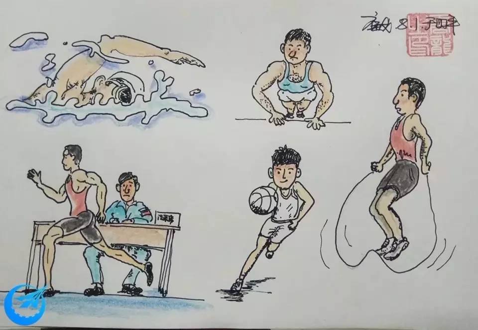 铅笔彩绘后的“航空飞镖”，别有一番战地风味