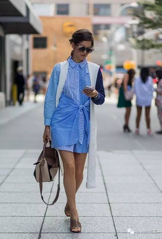 衬衣裙百搭又有高级感,衬衫裙这样穿可以很帅也可以很美