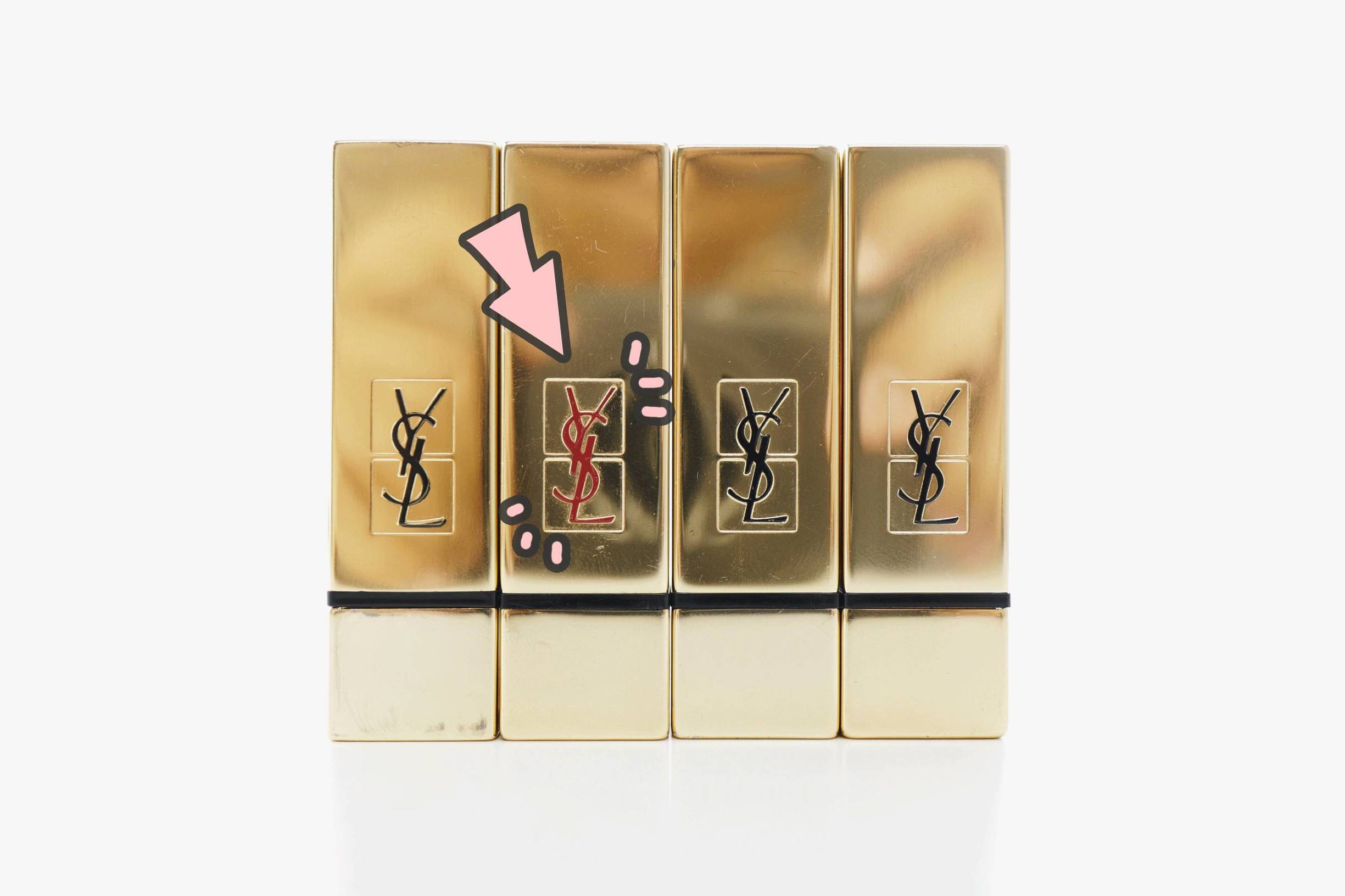 ysl口红唇釉真假,真假国货对比