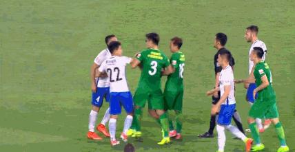 国安3-1泰达手术刀传球,半场重炮射门