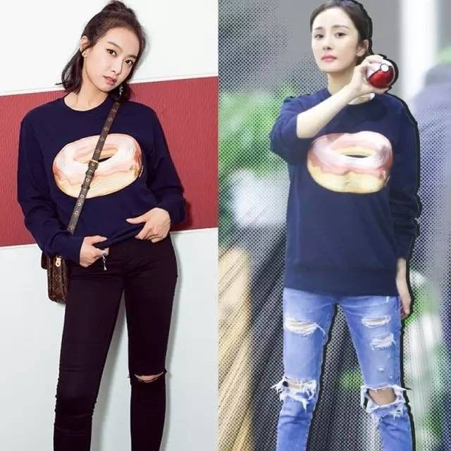 杨幂宋佳同款外套,杨幂倪妮撞衫完整版