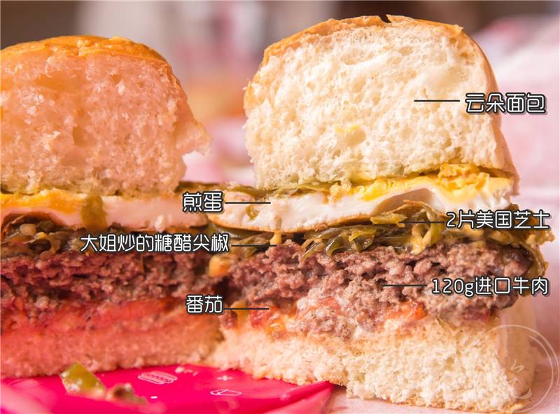 一个汉堡吃出两个螃蟹,大闸蟹汉堡