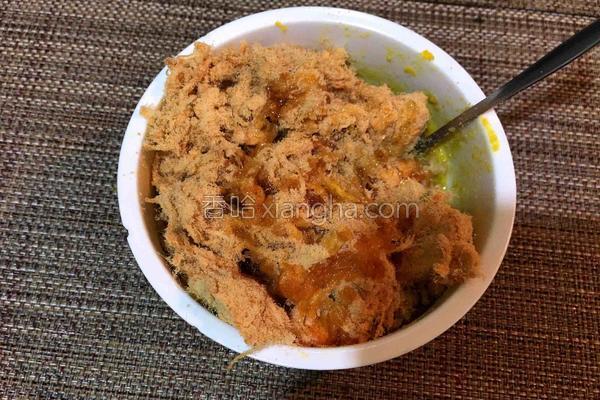 咸蛋黄肉松馅炼乳,咸蛋黄肉松馅