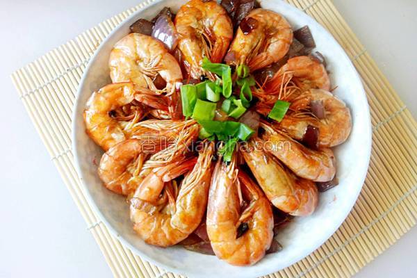 洋葱爆虾,洋葱爆虾家常做法