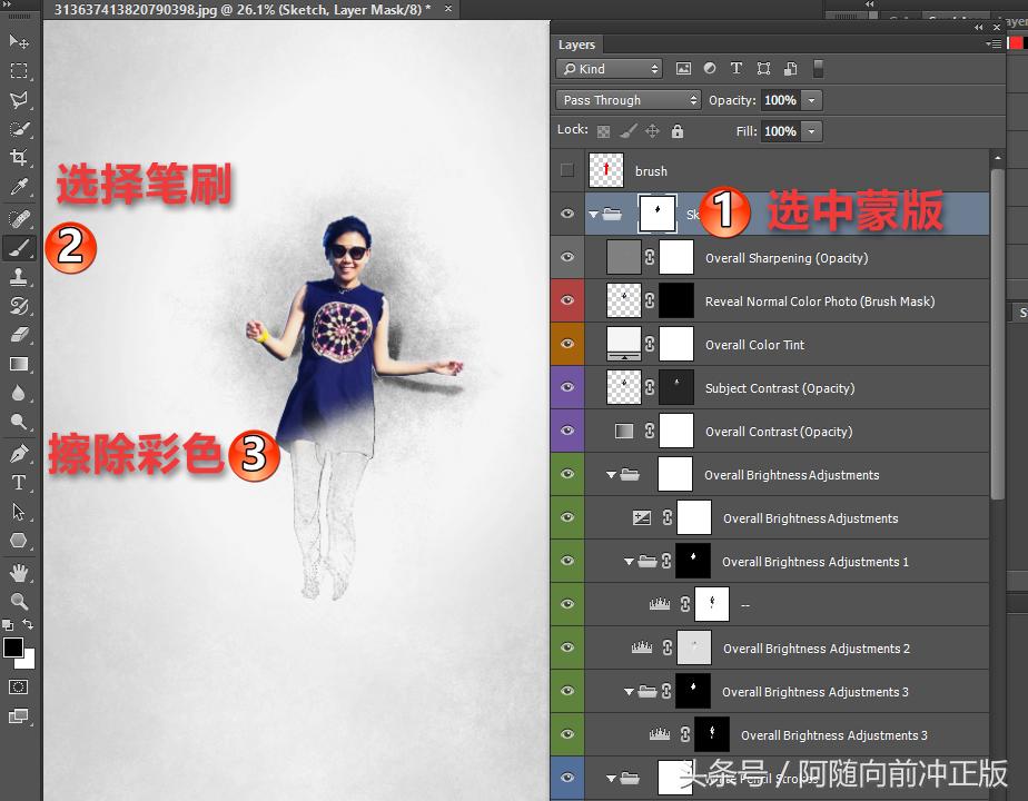 一个动作一秒变换剪影特效,一个动作就可以拍成照片的特效